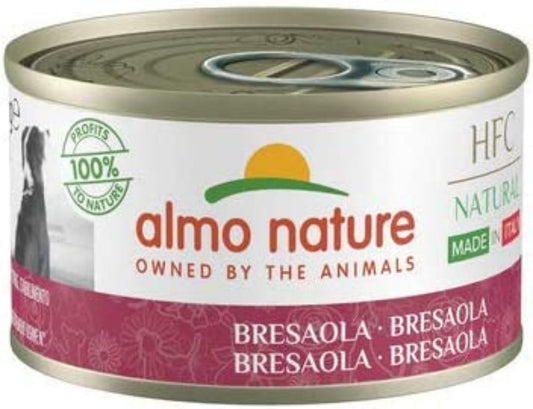 Almo Nature HFC Natural Wet Dog Food in Cans - Bresaola - 95g