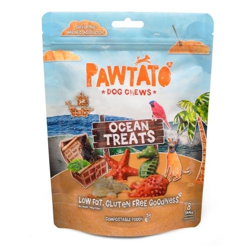 Benevo Pawtato Ocean Treats Grain Free Dog Chews Small 140g