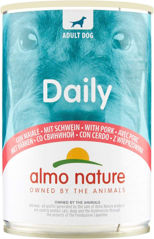 Almo Nature Daily Wet Dog Tin - Pork