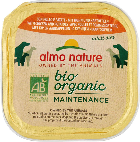 Almo Nature Bio Organic Wet Dog Food - Chicken And Potatos - 300g