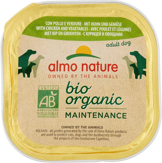 Almo Nature Bio Organic Wet Dog Food - Chicken And Vegetables - 300g