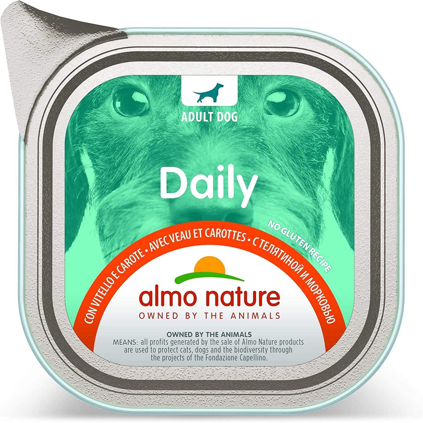 Almo Nature Daily Wet Dog Food - Veal And Carrots - 100g