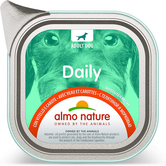 Almo Nature Daily Wet Dog Food - Veal And Carrots - 100g