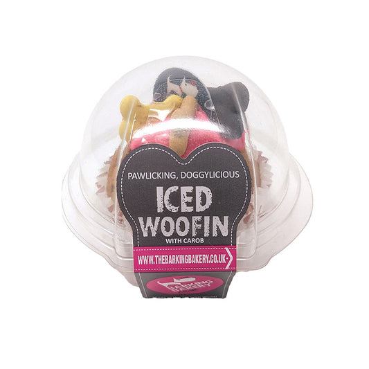 Barking Bakery Iced Carob Woofin Pink