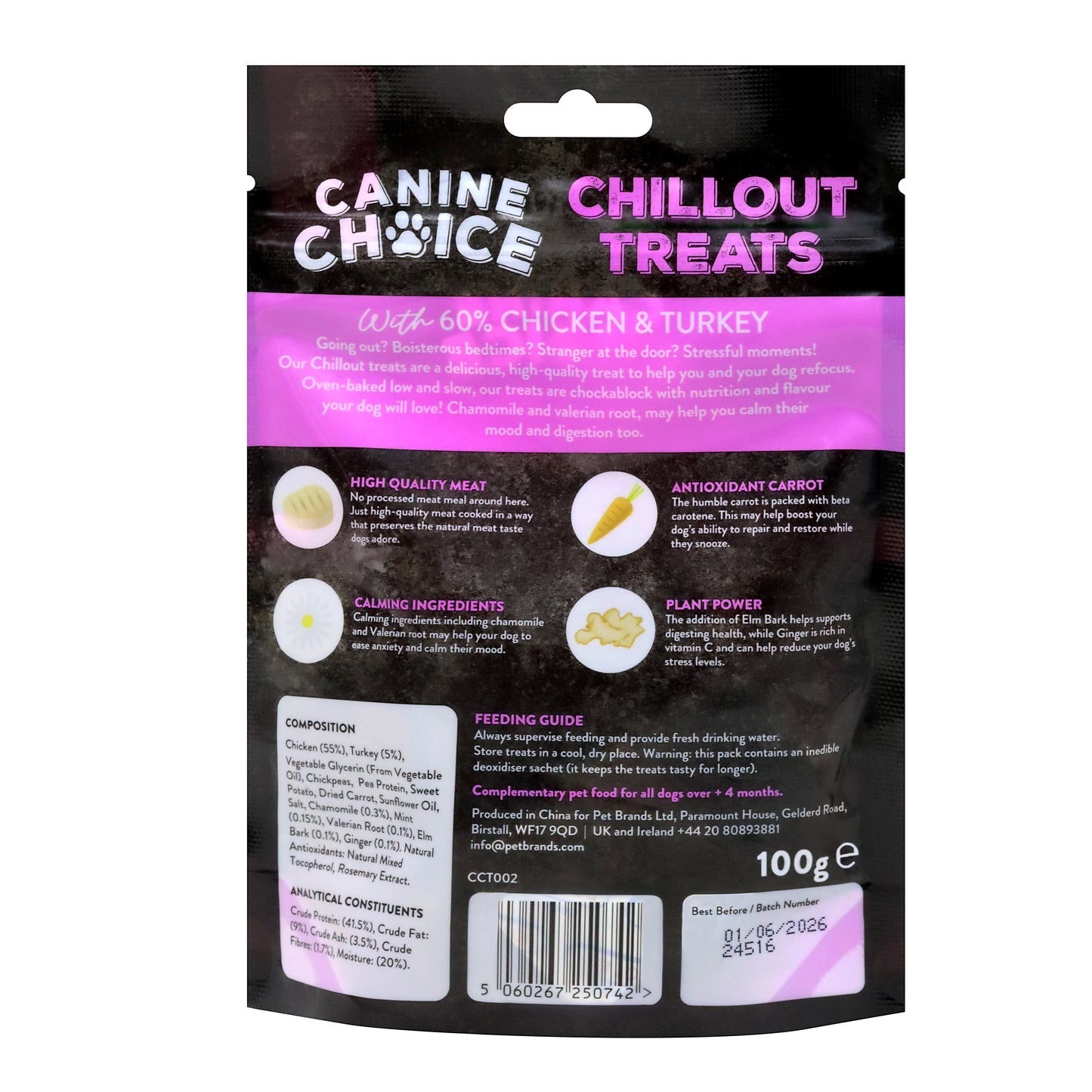 Canine Choice Chillout Dog Treats - Chicken & Turkey