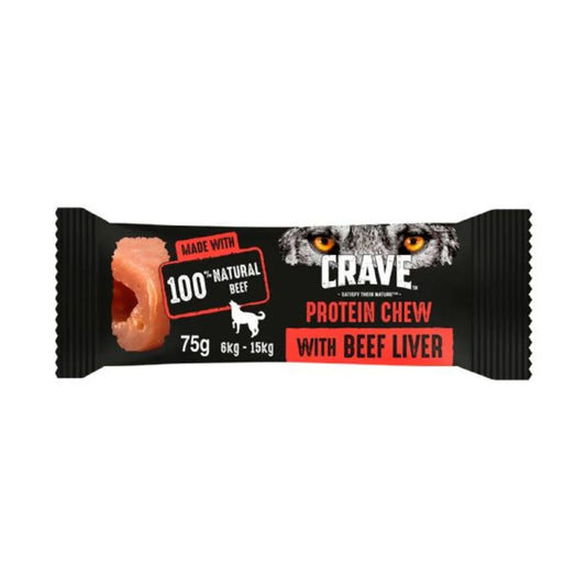 Crave Protein Chew with Beef & Liver for Dogs - Small/Medium - 75g