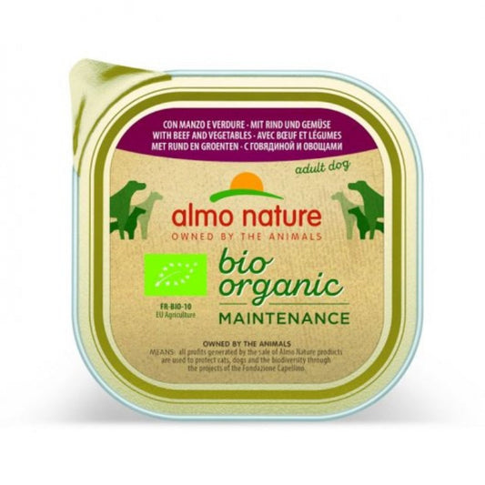 Almo Nature Bio Organic Wet Dog Food - Beef And Vegetables  - 100g