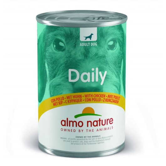 Almo Nature Daily Wet Food Tin for Dogs Chicken 400g